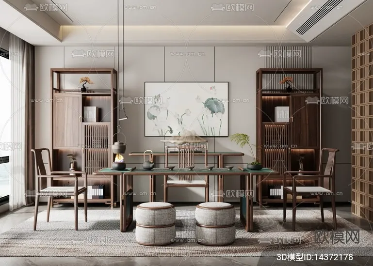 TEA ROOM – VRAY / CORONA – 3D MODEL – 2487