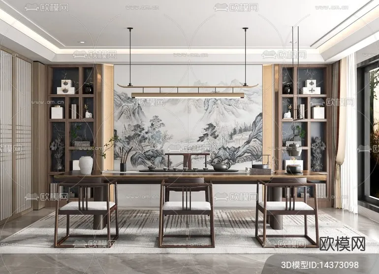 TEA ROOM – VRAY / CORONA – 3D MODEL – 2488