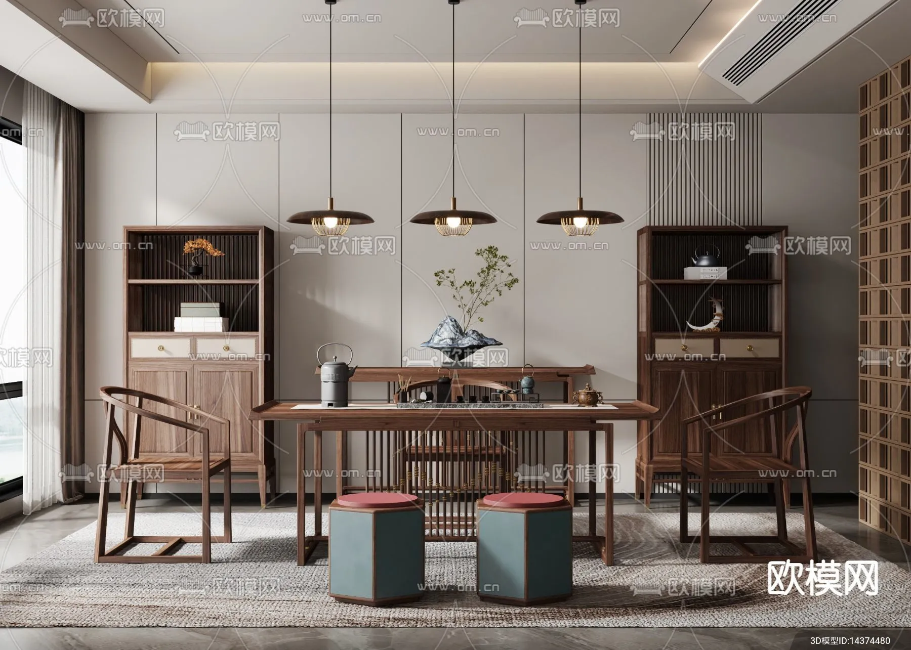 TEA ROOM – VRAY / CORONA – 3D MODEL – 2492