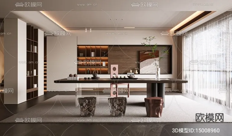 TEA ROOM – VRAY / CORONA – 3D MODEL – 2527