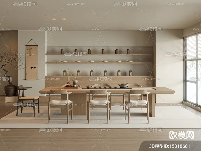 TEA ROOM – VRAY / CORONA – 3D MODEL – 2546