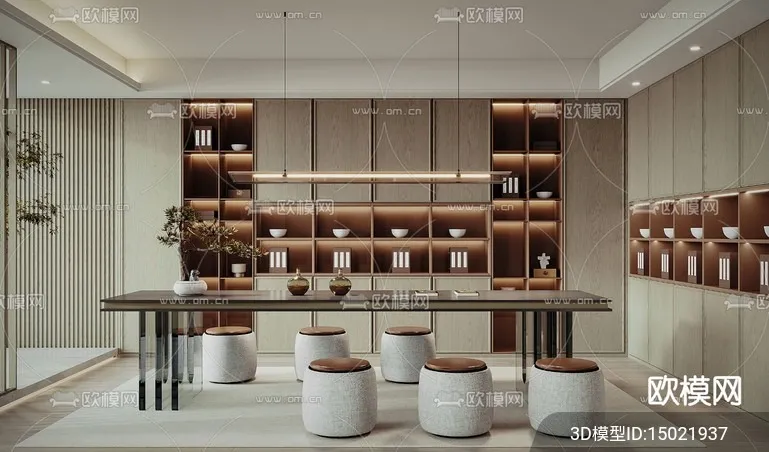 TEA ROOM – VRAY / CORONA – 3D MODEL – 2554