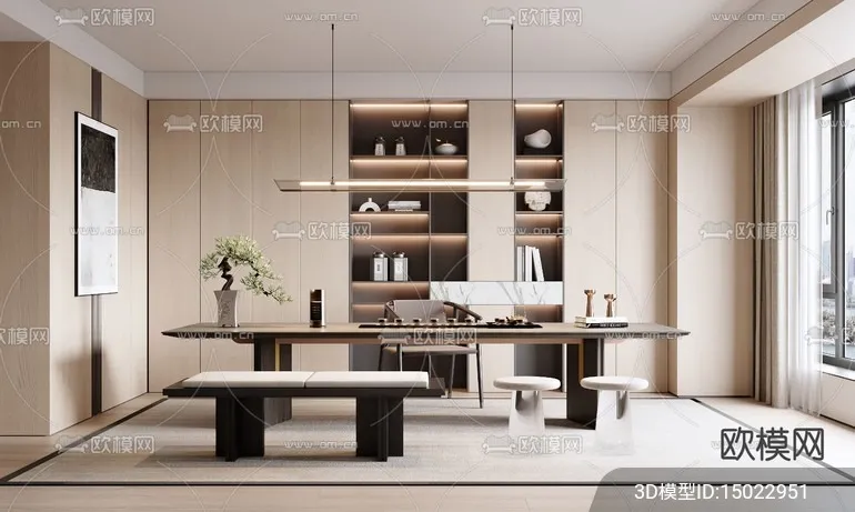 TEA ROOM – VRAY / CORONA – 3D MODEL – 2558