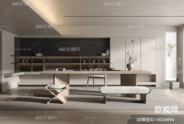 TEA ROOM – VRAY / CORONA – 3D MODEL – 2563