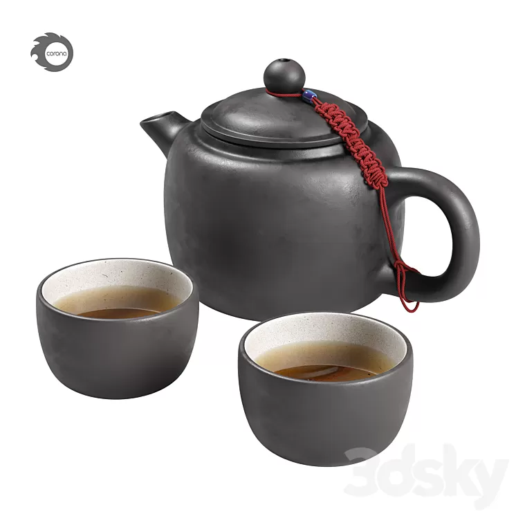 Tea set 2 3D Model
