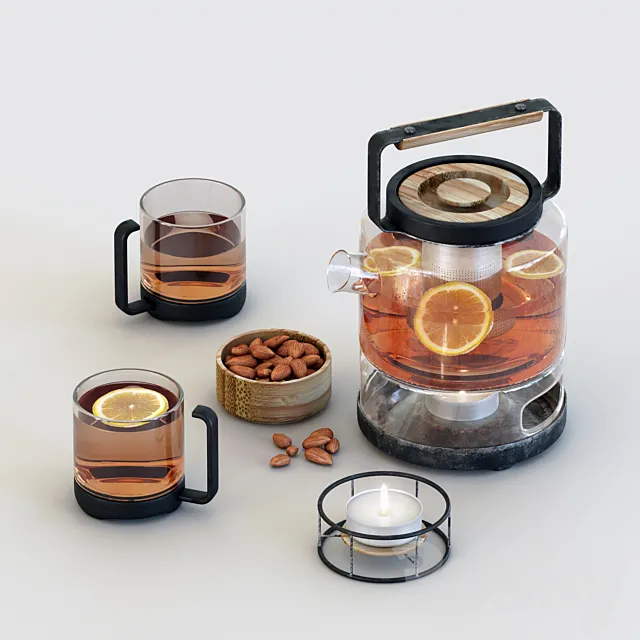 Tea Set # 2 3D Model