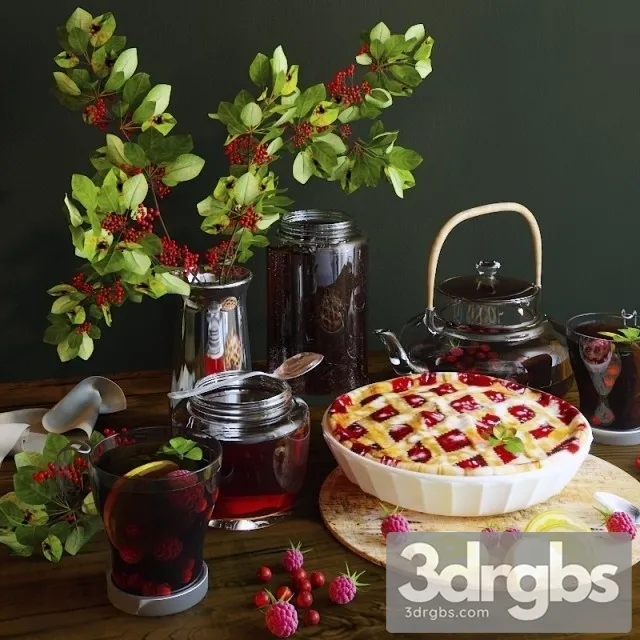 Tea Set 2 3D Model Download