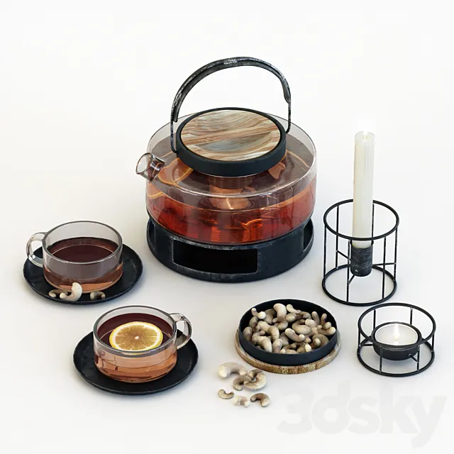 Tea Set # 3 3D Model
