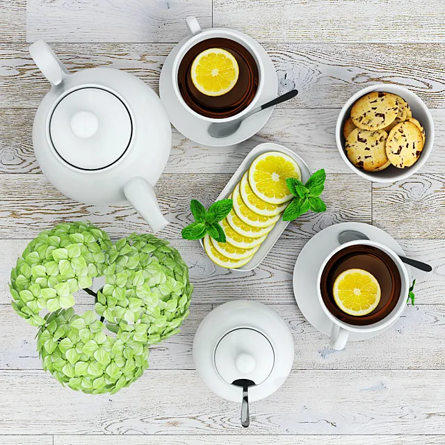Tea-set 3DModel