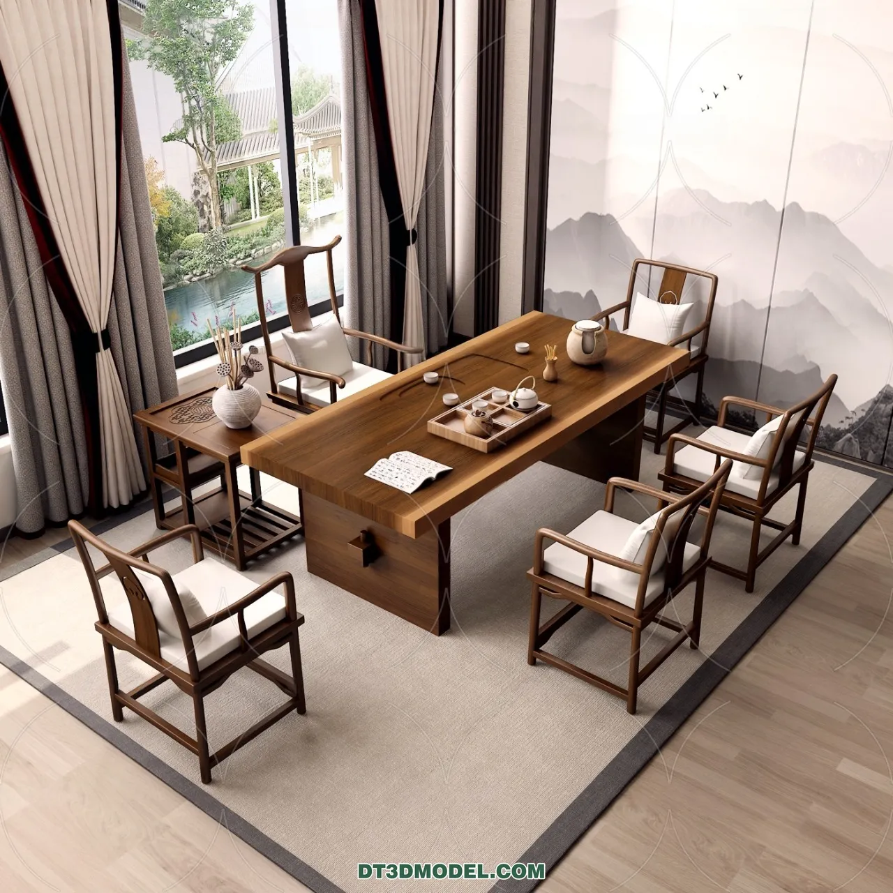 TEA TABLE – 3D Model For Interior Design – 160 TEA TABLE – 3D Model For Interior Design – 160