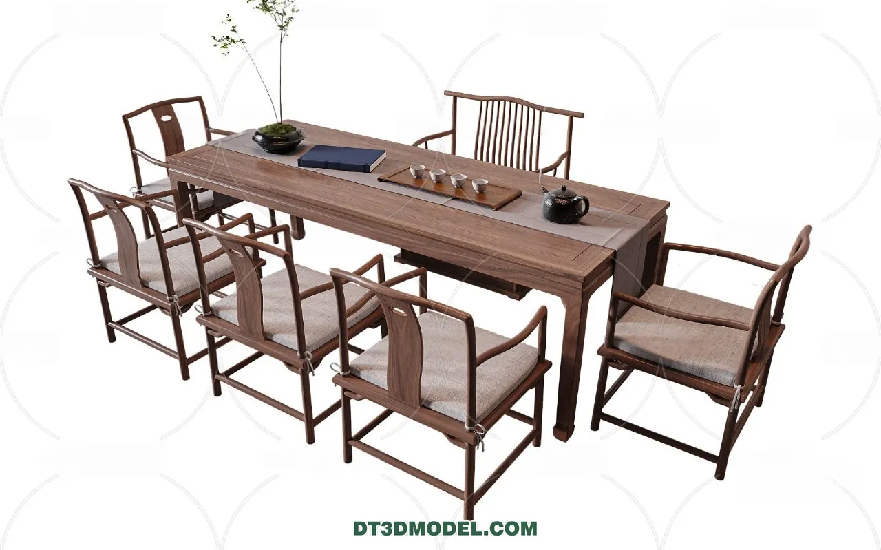 TEA TABLE – 3D Model For Interior Design – 168 TEA TABLE – 3D Model For Interior Design – 168
