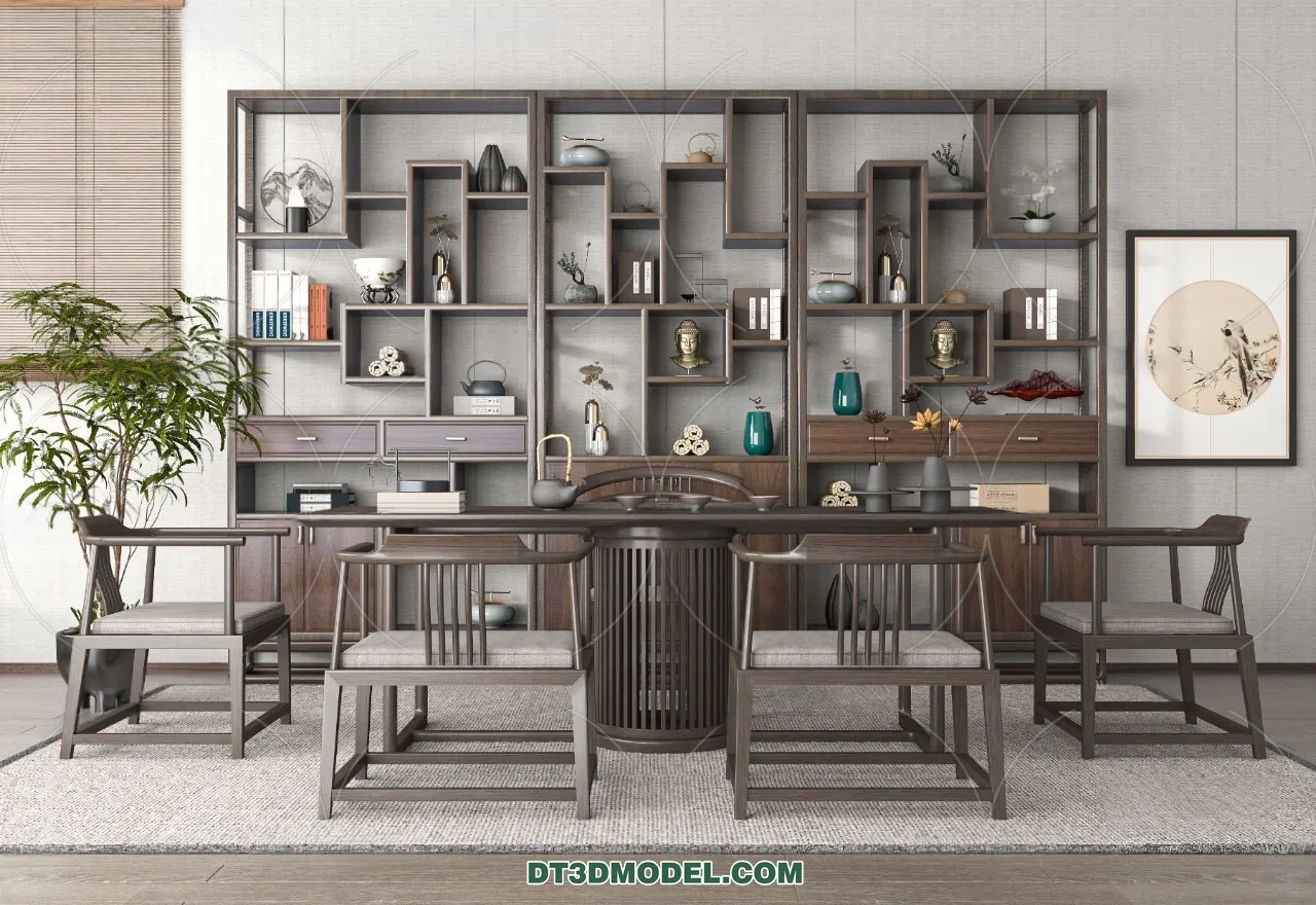 TEA TABLE – 3D Model For Interior Design – 170 TEA TABLE – 3D Model For Interior Design – 170