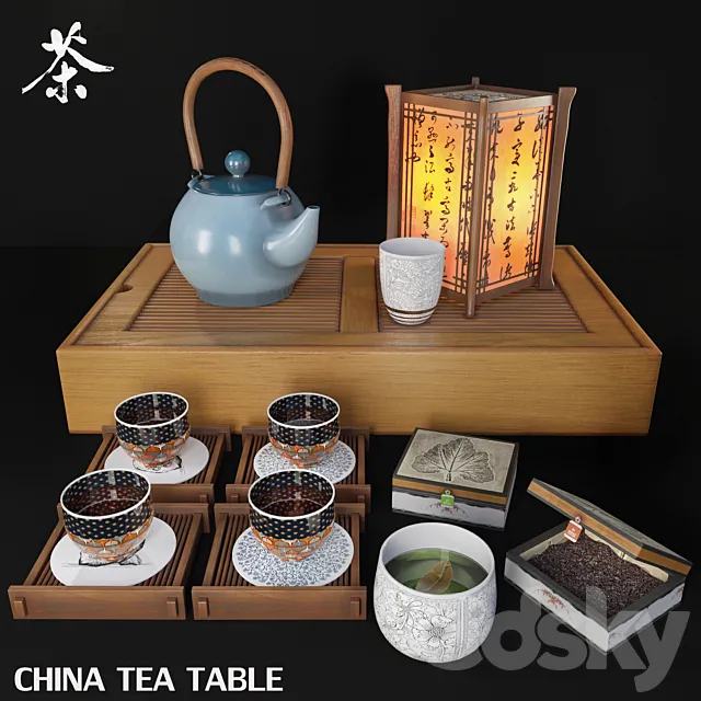 Tea Table: China 3DModel Tea Table: China 3DModel
