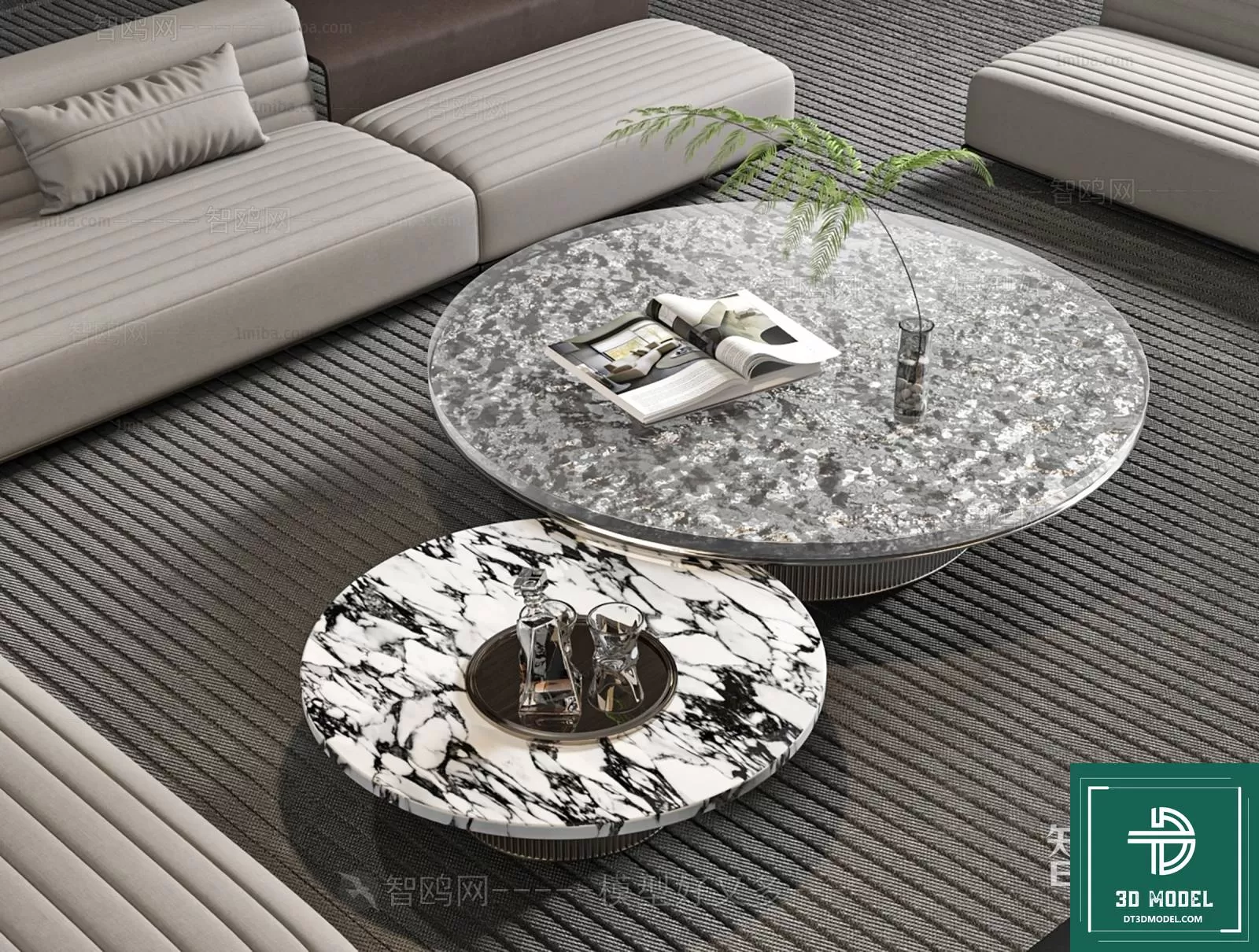 TEA TABLE – SOFA TABLE – 3D MODELS – 007