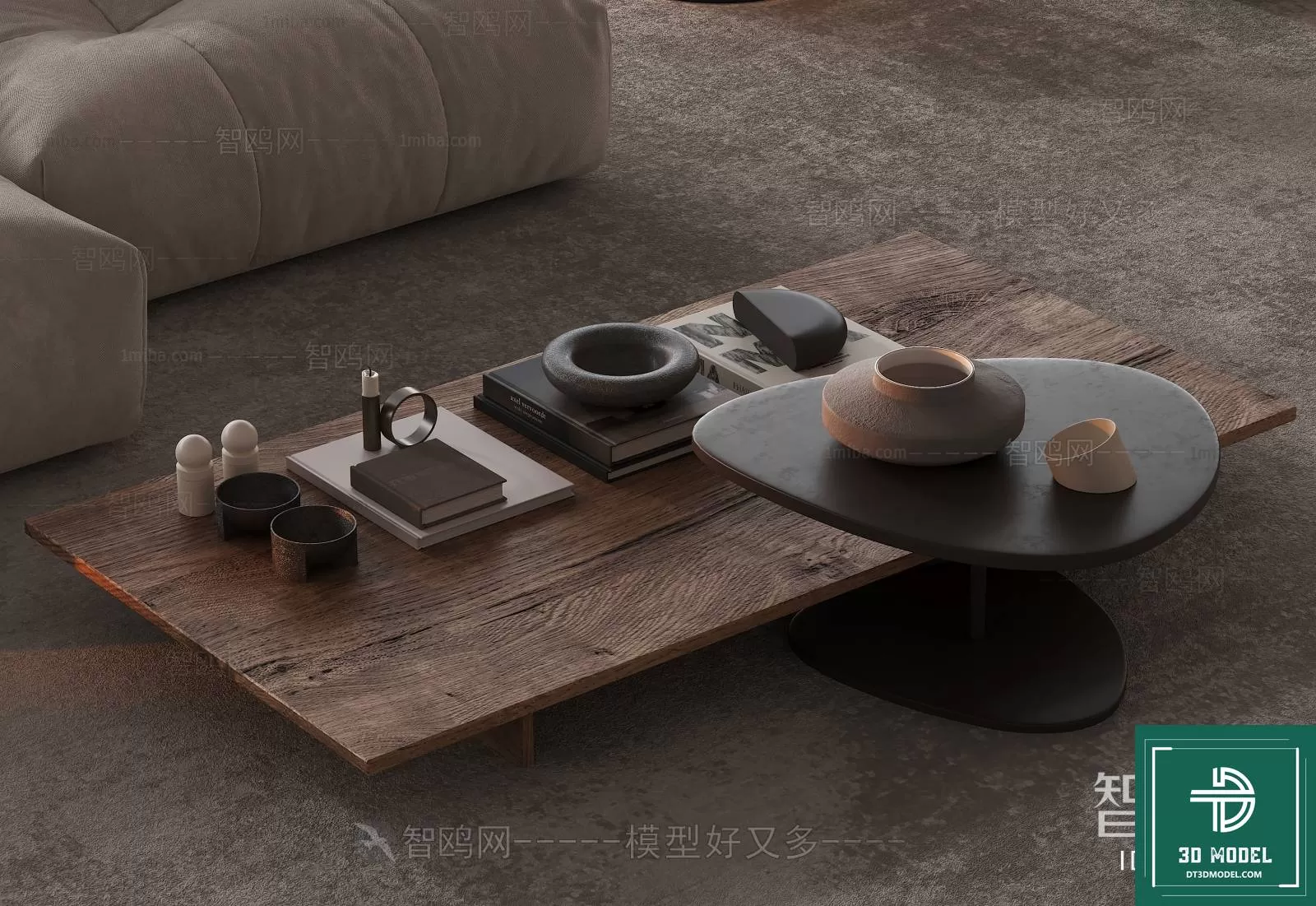 TEA TABLE – SOFA TABLE – 3D MODELS – 011