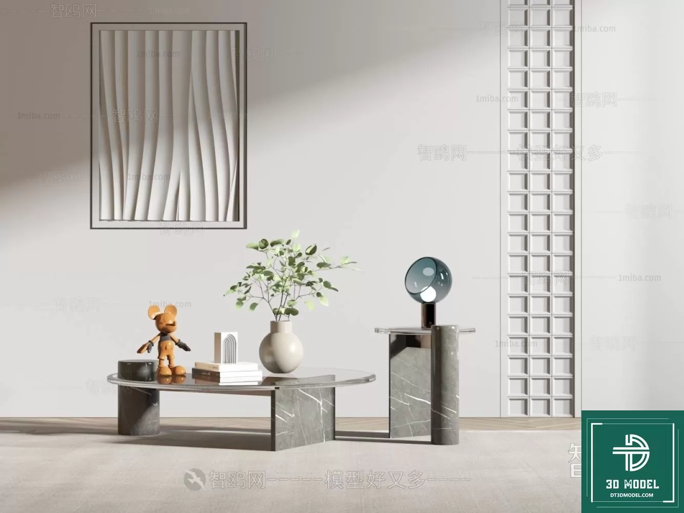 TEA TABLE – SOFA TABLE – 3D MODELS – 014