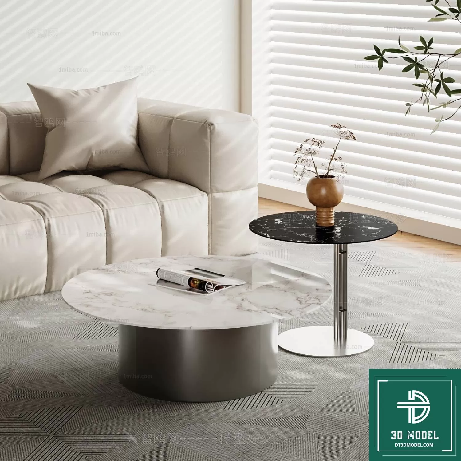 TEA TABLE – SOFA TABLE – 3D MODELS – 019