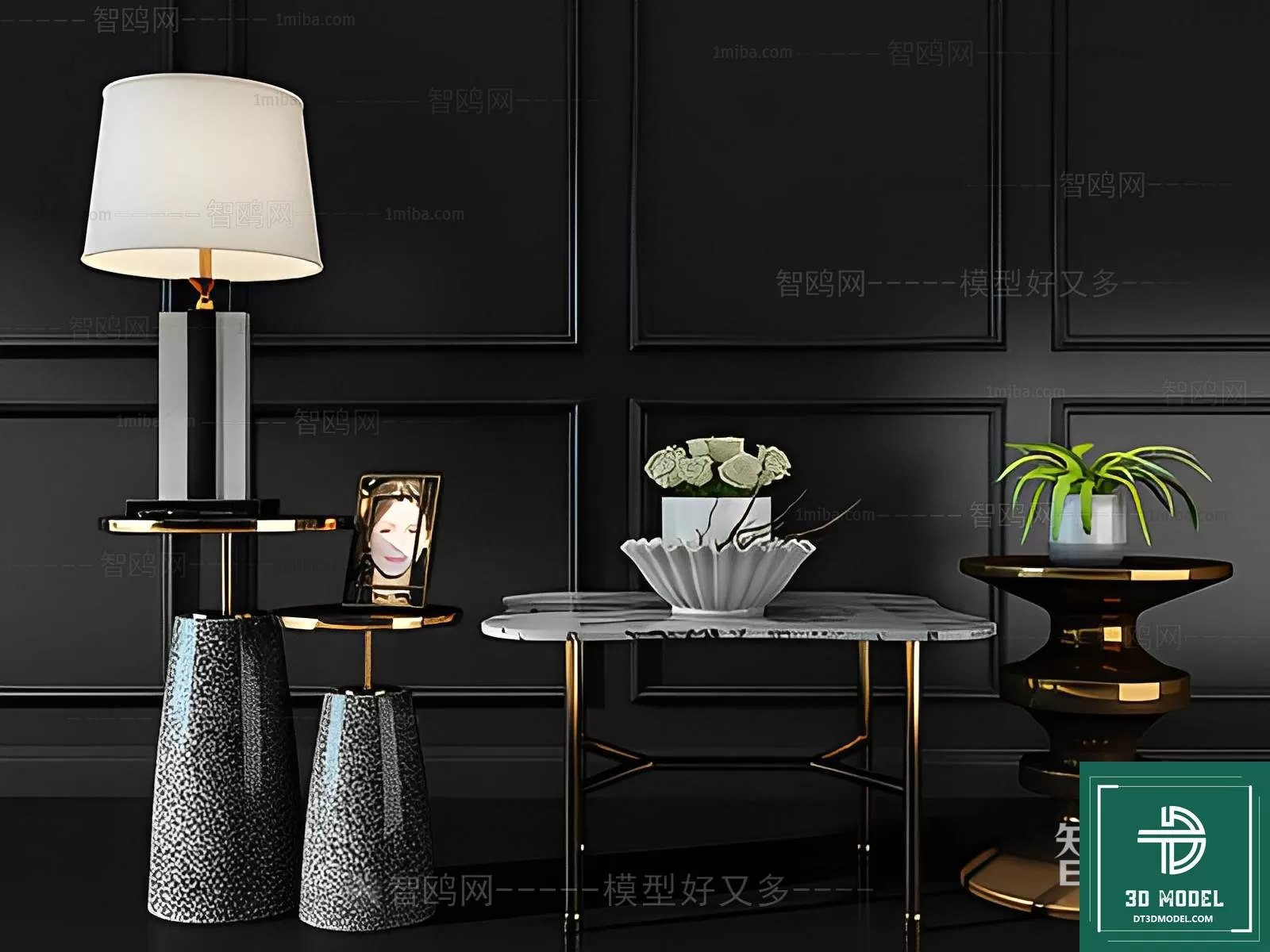 TEA TABLE – SOFA TABLE – 3D MODELS – 020