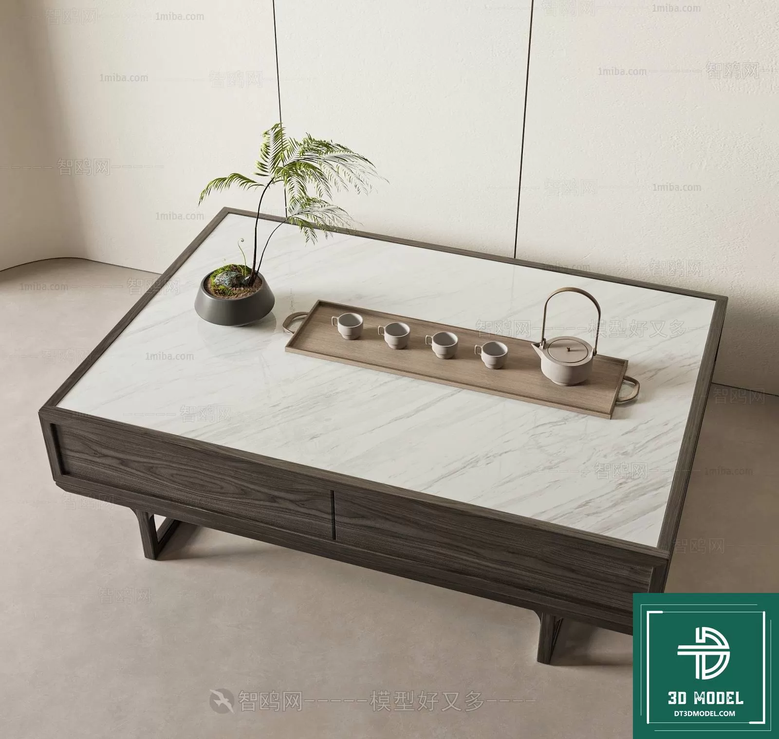 TEA TABLE – SOFA TABLE – 3D MODELS – 027