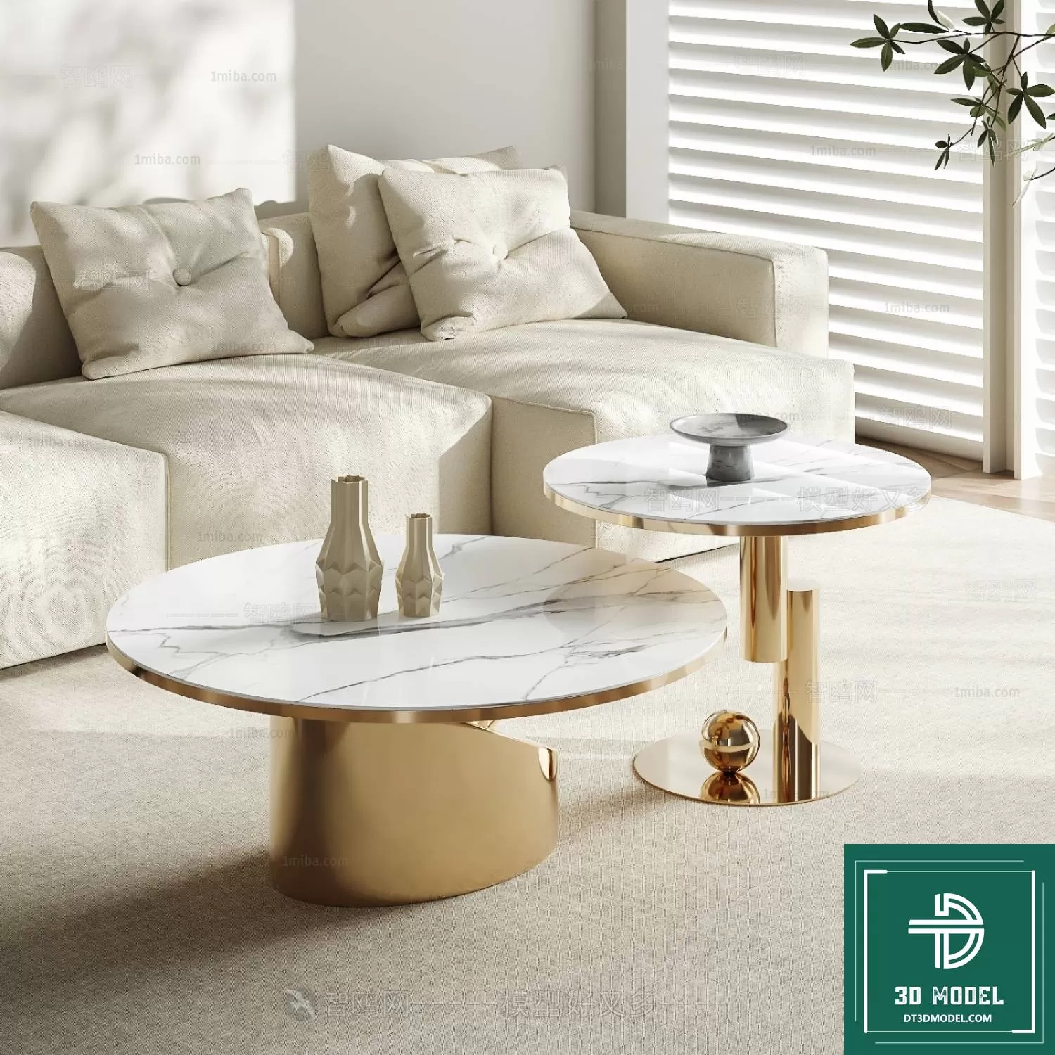 TEA TABLE – SOFA TABLE – 3D MODELS – 044