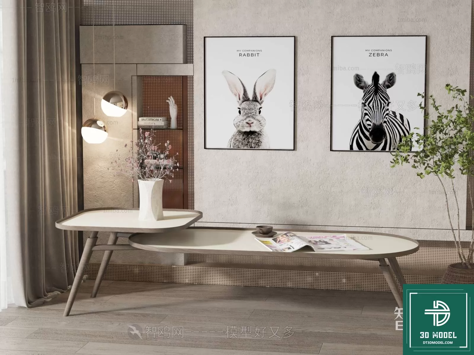 TEA TABLE – SOFA TABLE – 3D MODELS – 047