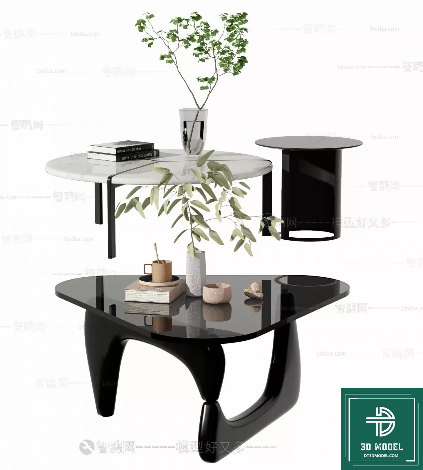 TEA TABLE – SOFA TABLE – 3D MODELS – 053
