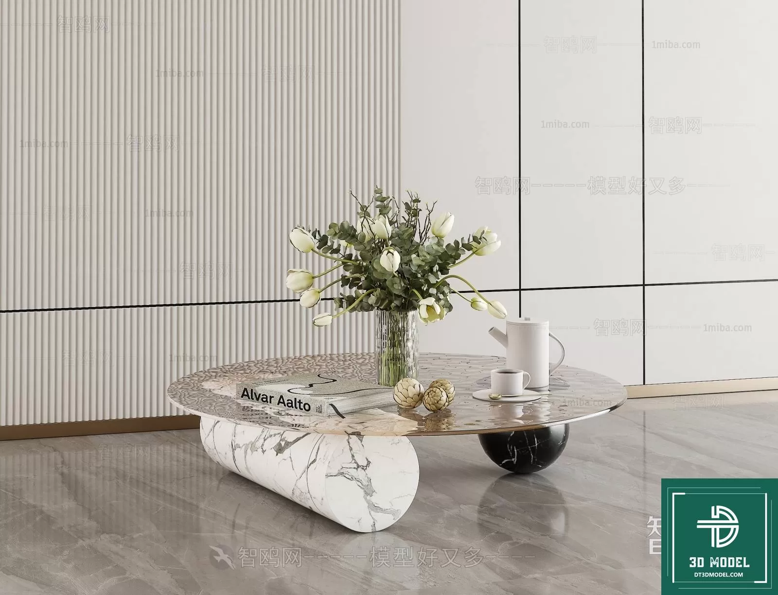 TEA TABLE – SOFA TABLE – 3D MODELS – 057