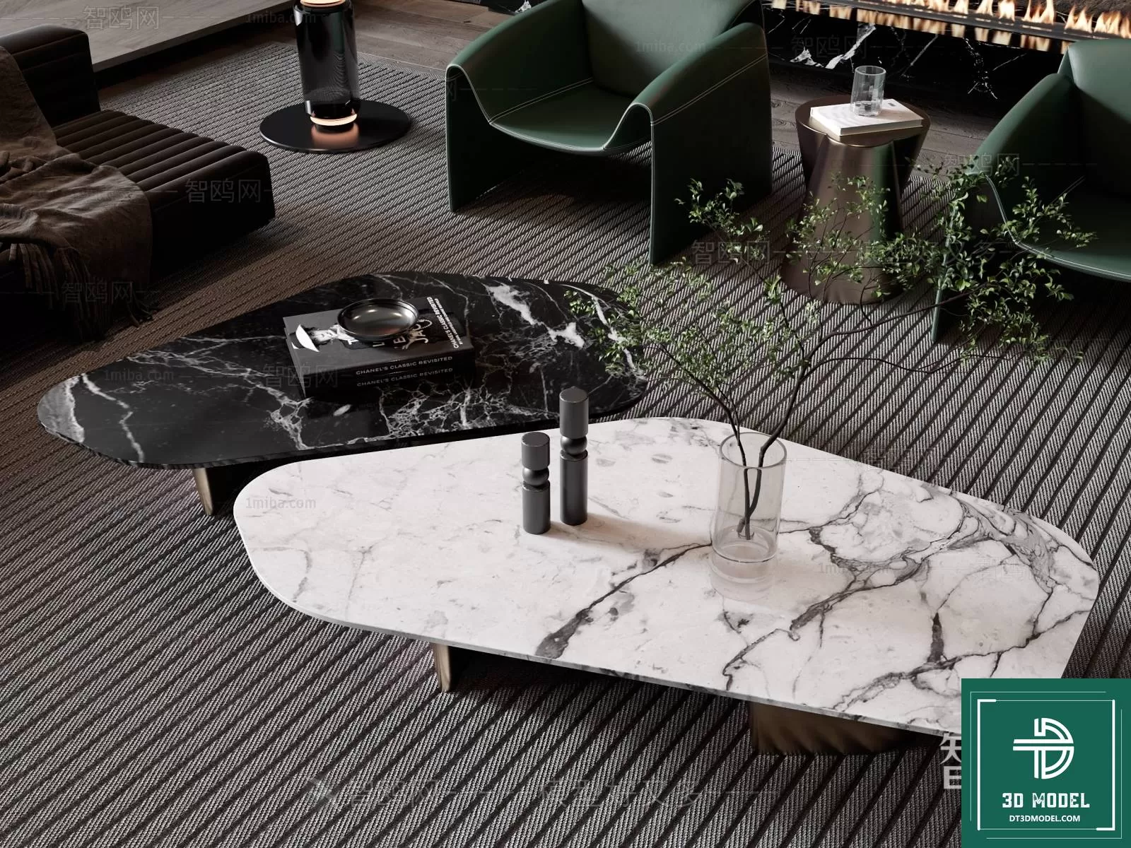 TEA TABLE – SOFA TABLE – 3D MODELS – 065