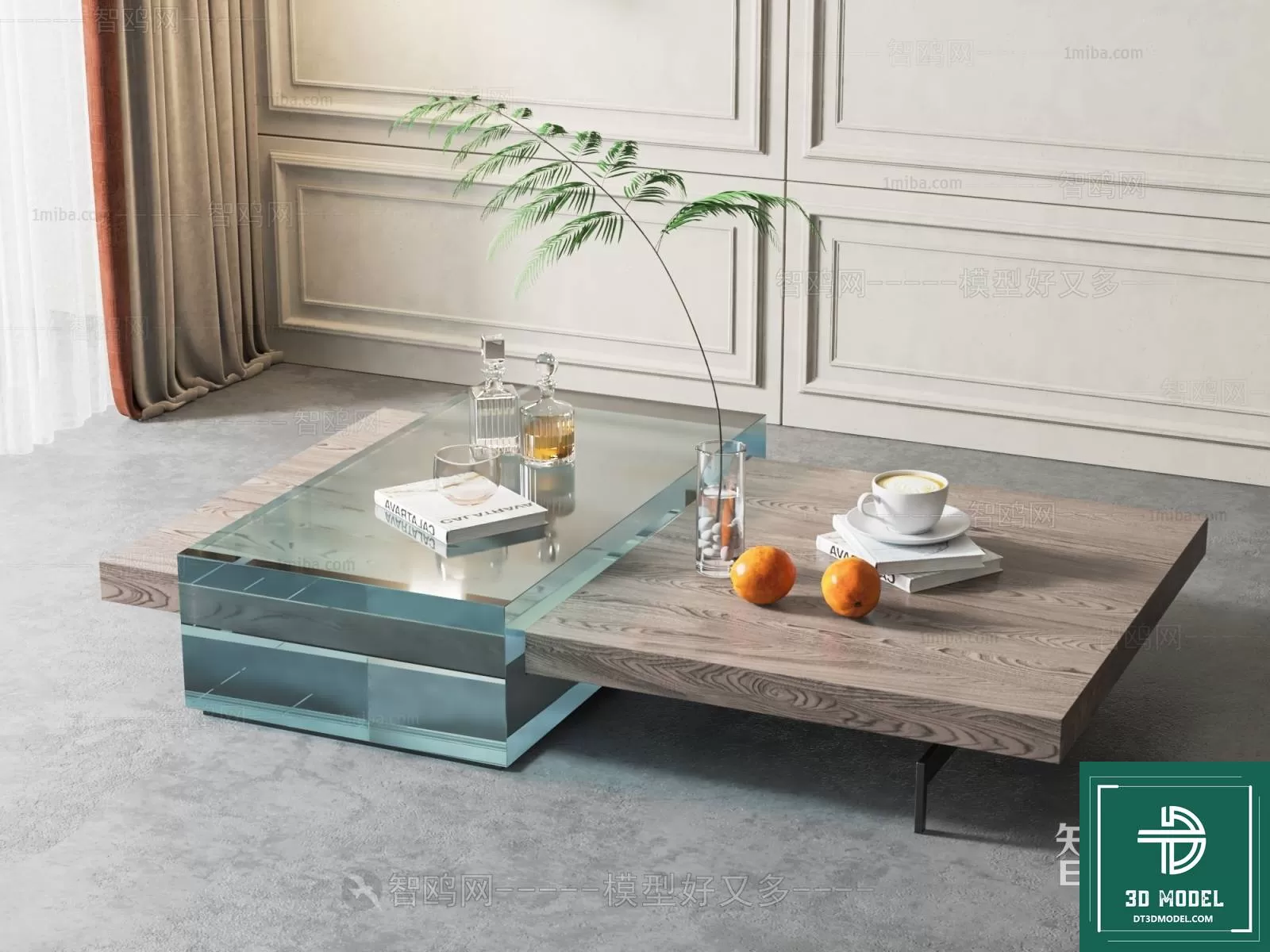 TEA TABLE – SOFA TABLE – 3D MODELS – 075