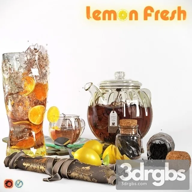 Tea With Lemon 3D Model Download