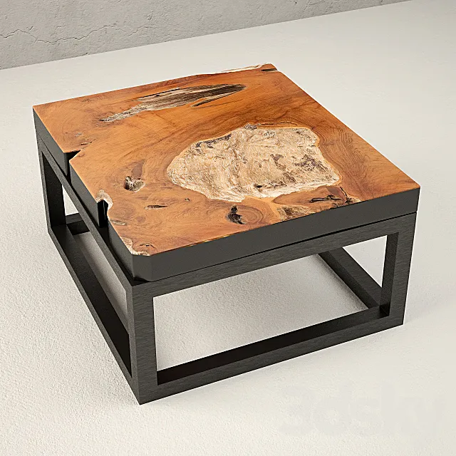 Teak Coffee Table 3D Model
