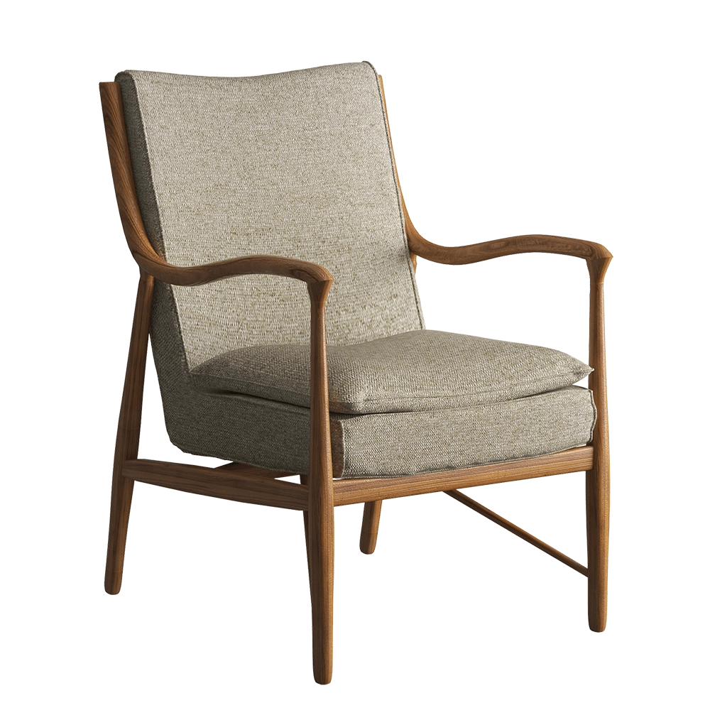 Teak House – Armchair Martha Chocolate 3D Model