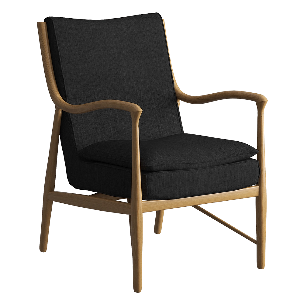 Teak House – Armchair Martha Graphite Natural 3D Model