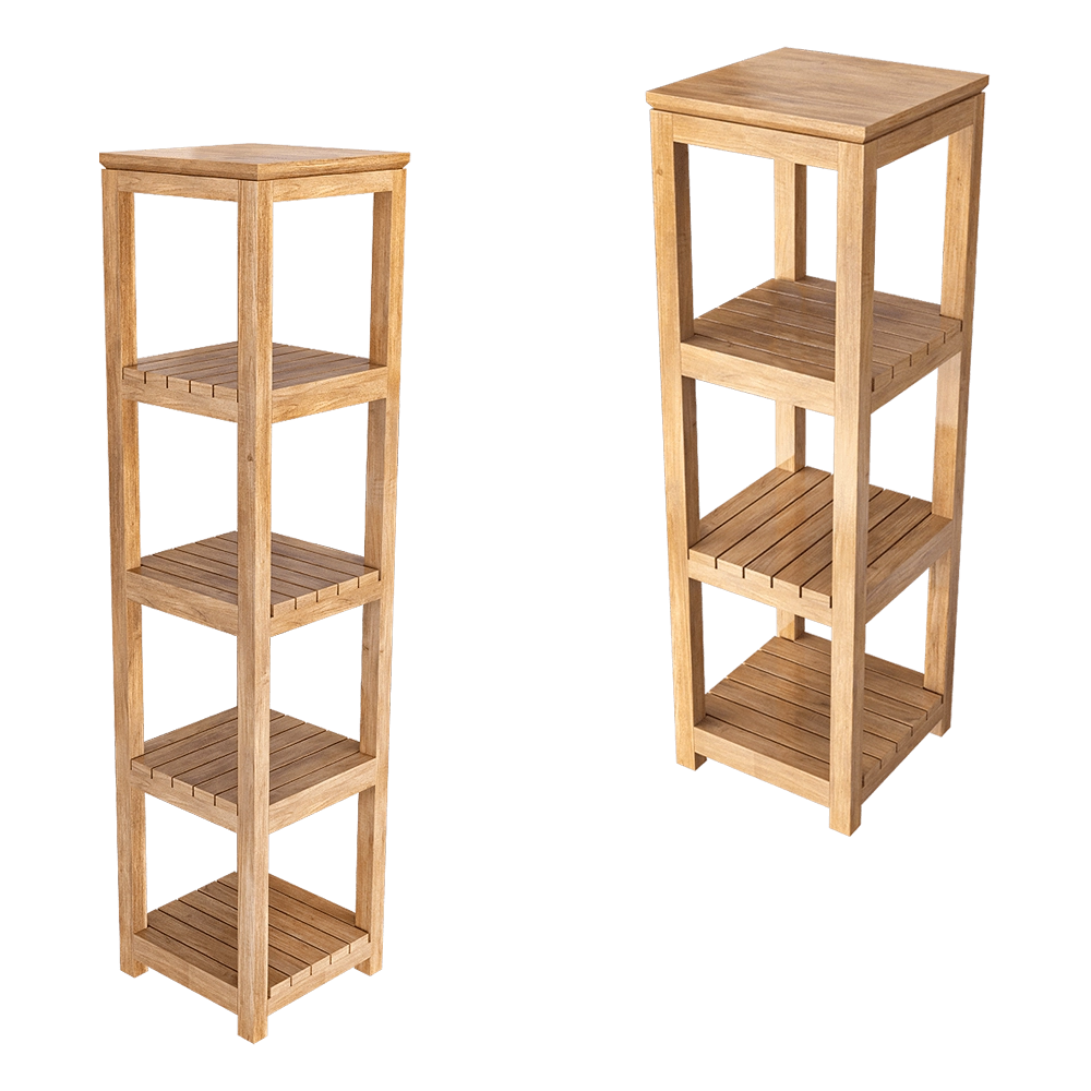 Teak House – Bathroom rack 3D Model Teak House – Bathroom rack 3D Model