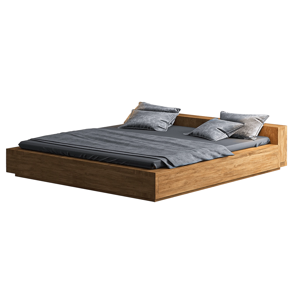 Teak House – Bed Lekk King 3D Model Teak House – Bed Lekk King 3D Model