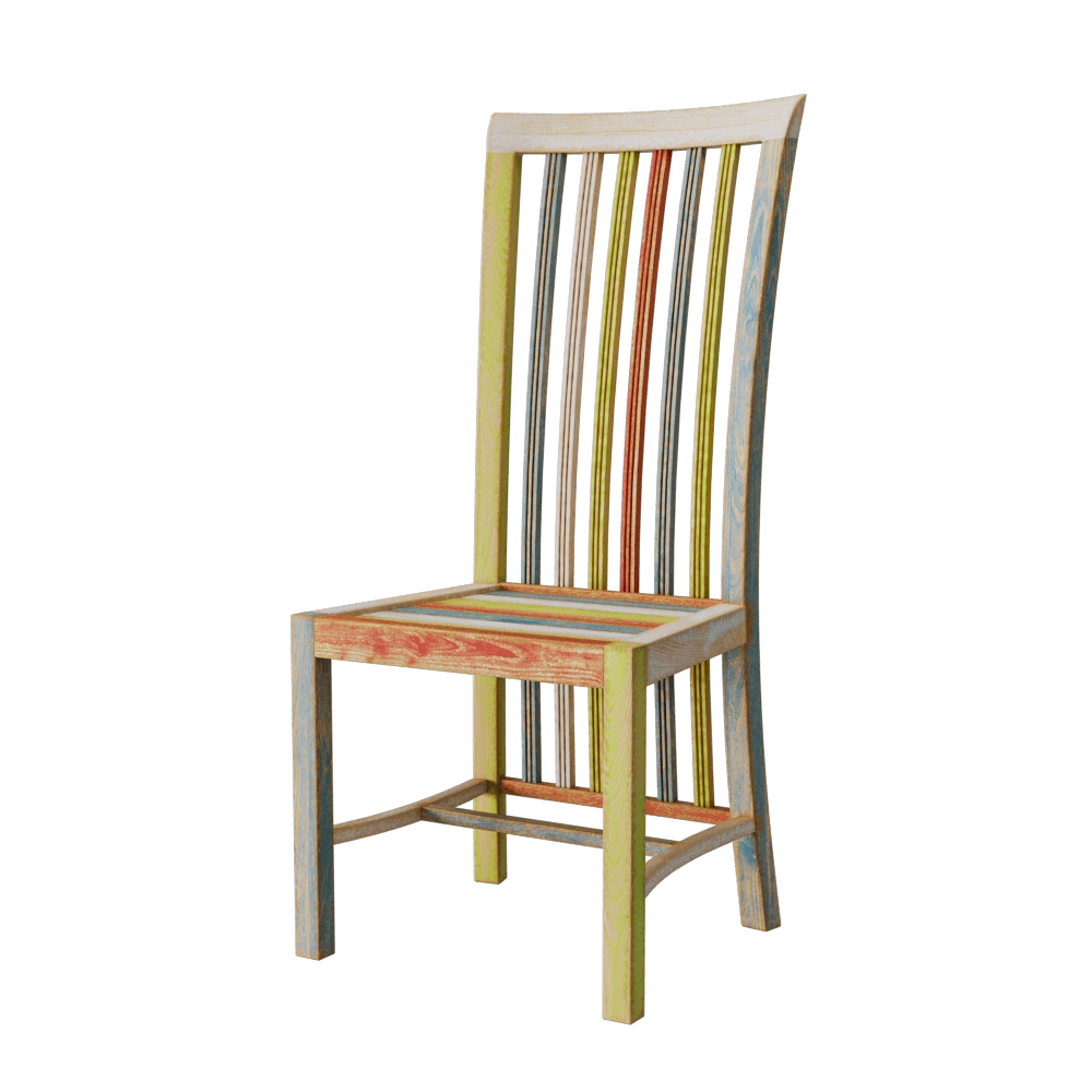 Teak House – Chair Bolero Painted 3D Model