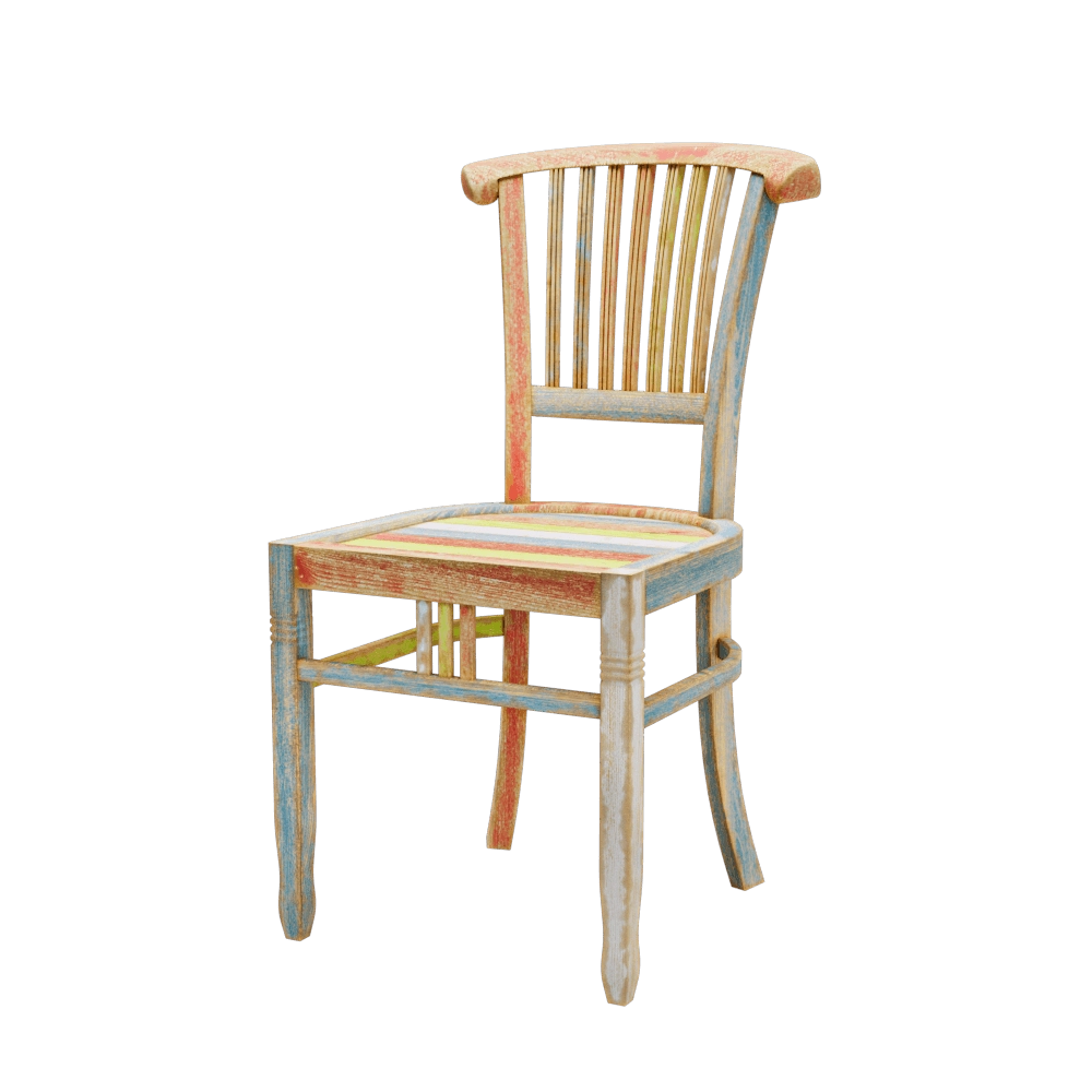 Teak House – Chair Ivy Painted 3D Model
