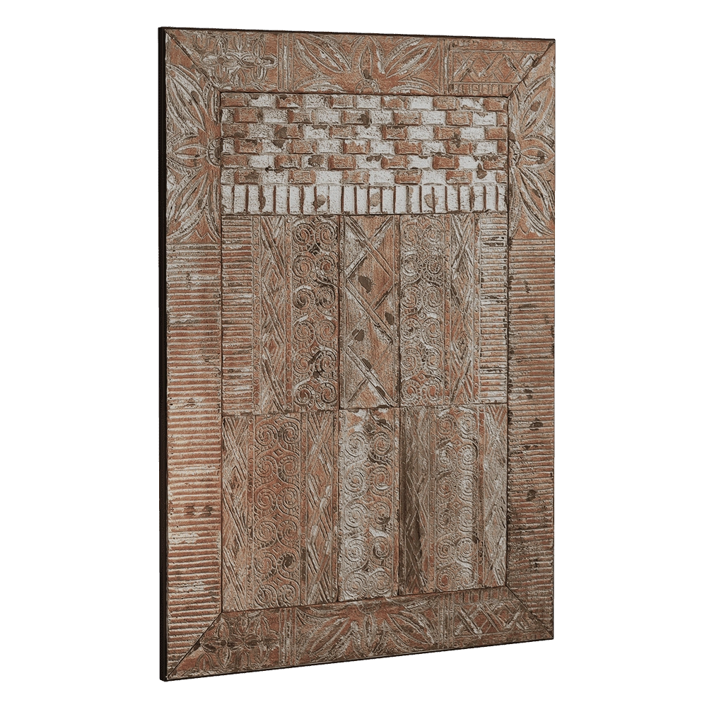 Teak House – Decorative panel Toraja 107 3D Model