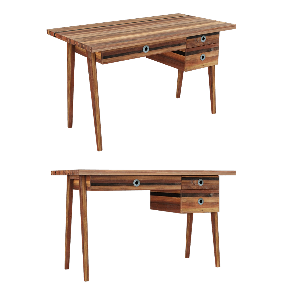 Teak House – Desk Brooklyn French 130 3D Model