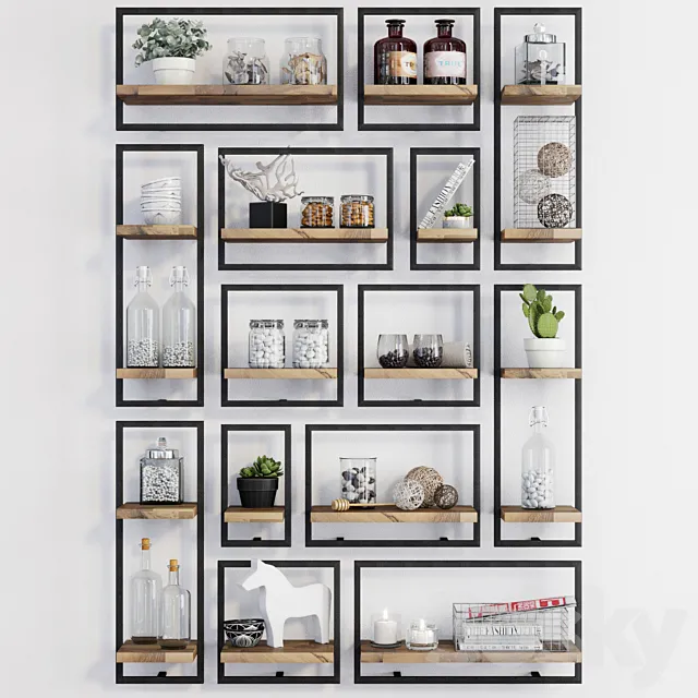 Teak House (Loft) – d-Bodhi Shelfmate 3D Model