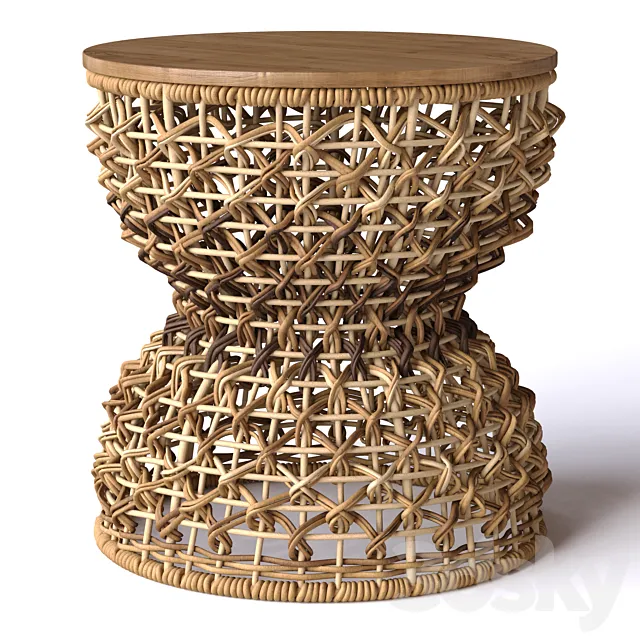 Teak House – Sopran stool 3D Model