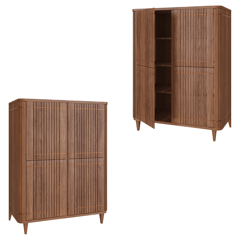 Teak House – Wardrobe Koppar 3D Model Teak House – Wardrobe Koppar 3D Model