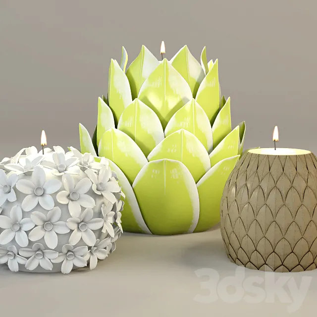 Tealight Holders _ ZARA HOME 3D Model Tealight Holders _ ZARA HOME 3D Model