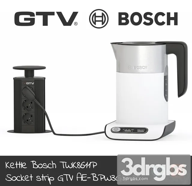 Teapot Bosch GTV Outlet Box 3D Model Download