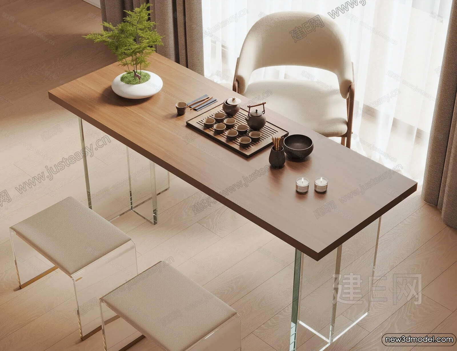 Tearoom – 3D Models – 3D Interior Scenes – 001 Tearoom – 3D Models – 3D Interior Scenes – 001