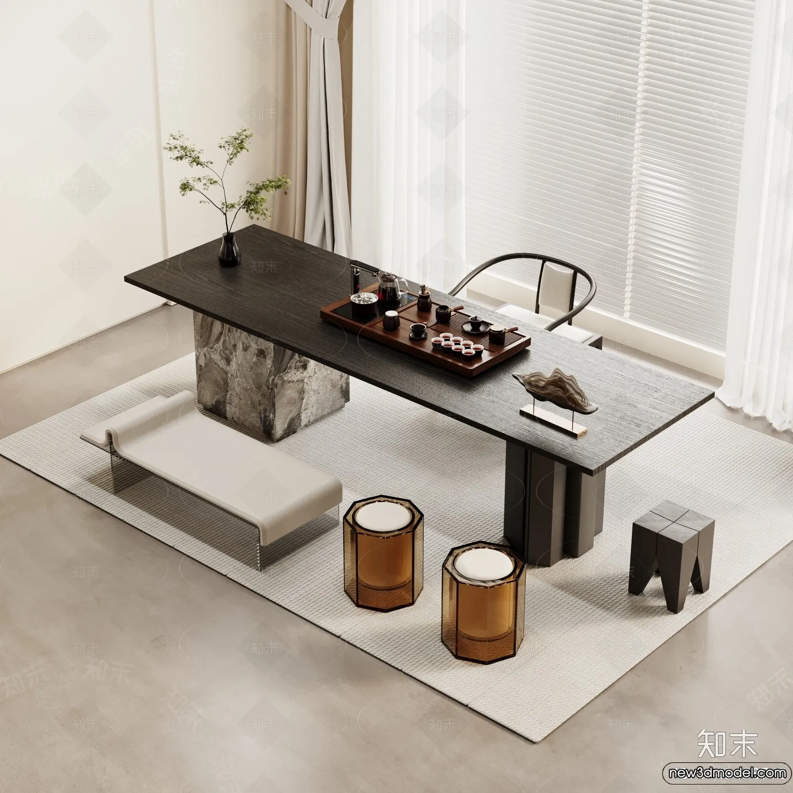 Tearoom – 3D Models – 3D Interior Scenes – 008 Tearoom – 3D Models – 3D Interior Scenes – 008