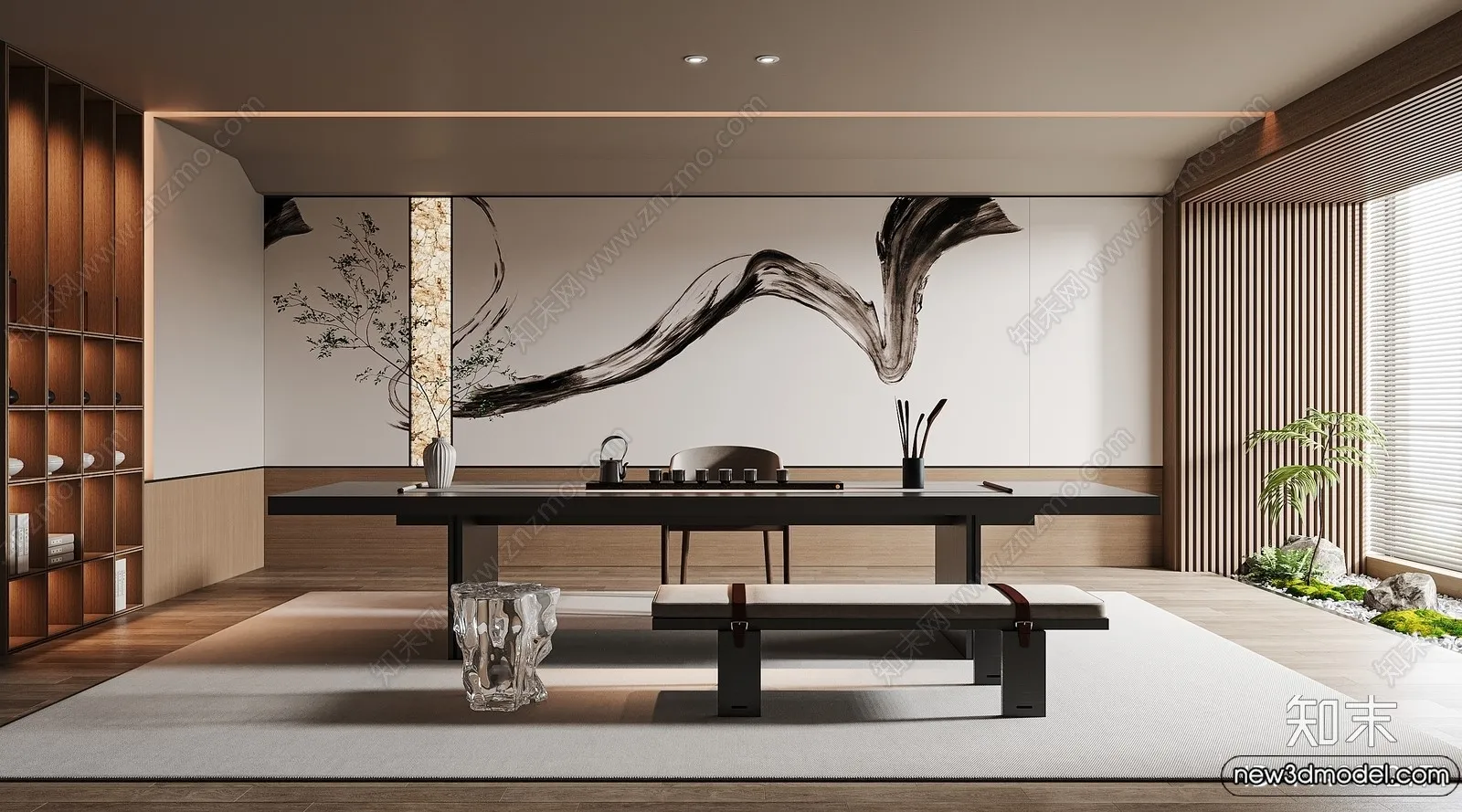 Tearoom – 3D Models – 3D Interior Scenes – 012 Tearoom – 3D Models – 3D Interior Scenes – 012