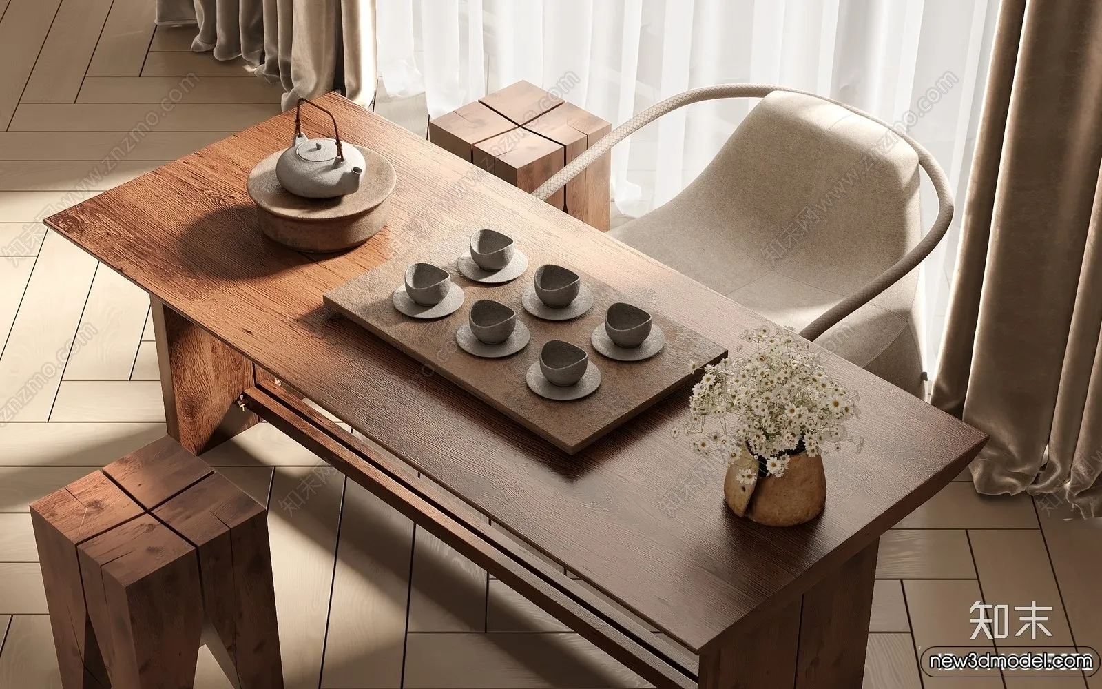 Tearoom – 3D Models – 3D Interior Scenes – 014 Tearoom – 3D Models – 3D Interior Scenes – 014