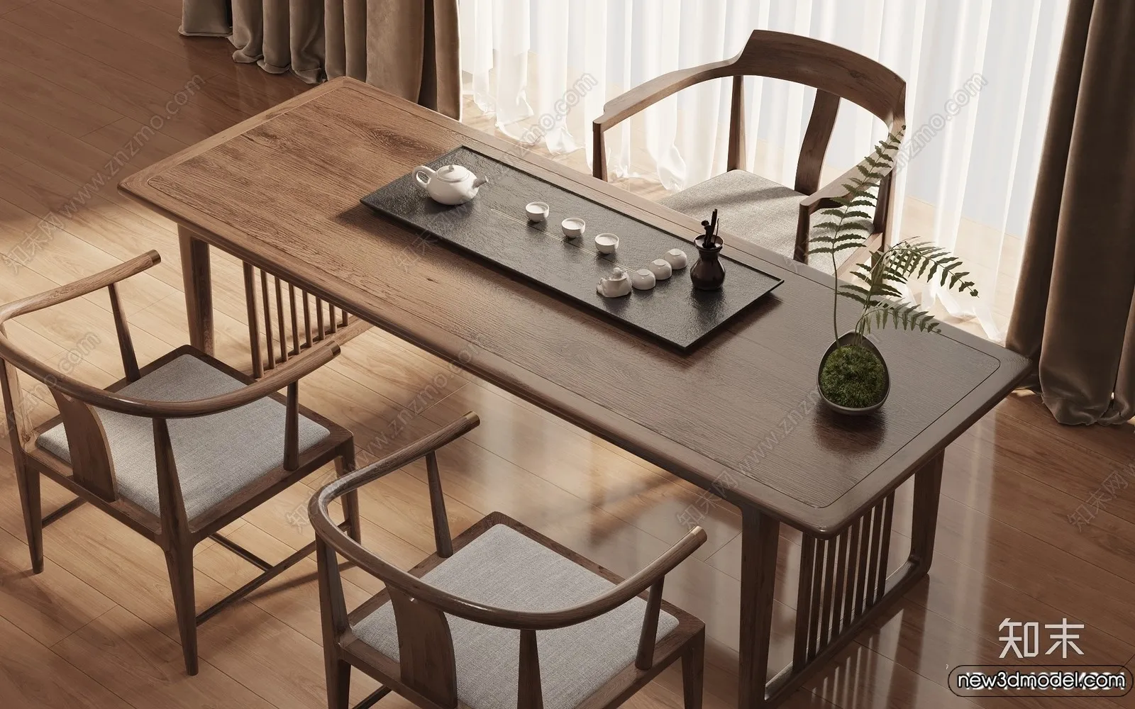 Tearoom – 3D Models – 3D Interior Scenes – 015 Tearoom – 3D Models – 3D Interior Scenes – 015