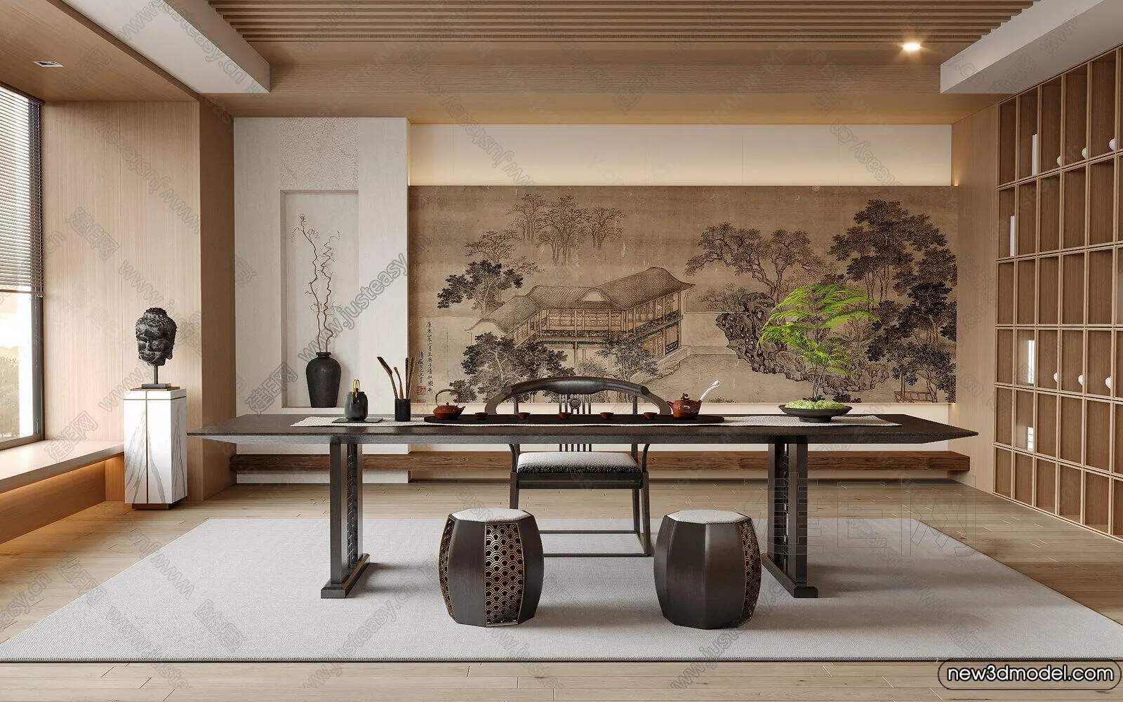 Tearoom – 3D Models – 3D Interior Scenes – 016 Tearoom – 3D Models – 3D Interior Scenes – 016